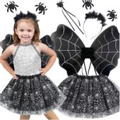 przebranie halloween dla dziewczynki czarownica wiedźma pajęczyca