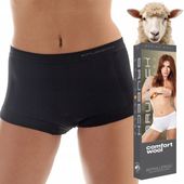 BOKSERKI DAMSKIE majtki z merino wool Comfort Wool Brubeck *M