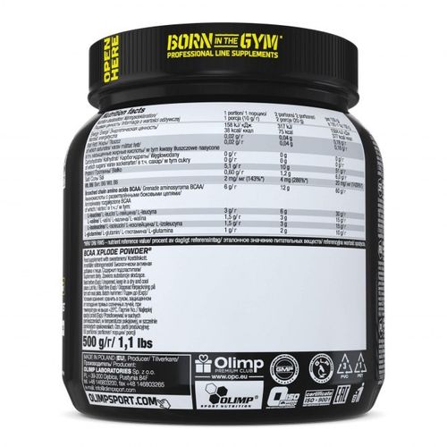 BCAA Xplode 500g (puszka) cytrynowy na Arena.pl