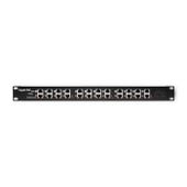 Qoltec Patch panel | 12 | POE | Czarny