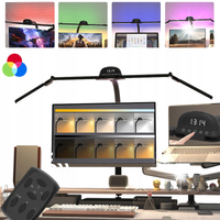 LAMPKA BIURKOWA RGB LED Z CZUJNIKIEM RUCHU REGULOWANA SZKOLNA NAUKI PRACY