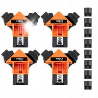 KOMPLET ŚCISKÓW NAROŻNYCH KĄTOWYCH, 4 CZ. 45-492 NEO TOOLS
