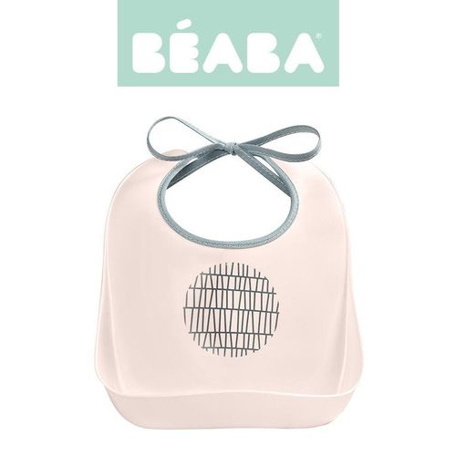 Beaba Śliniak treningowy z kieszonką Pink Grid na Arena.pl