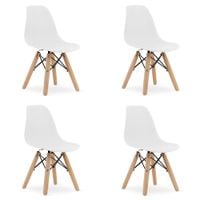 Krzesło ZUBI - białe x 4