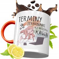 Kubek Pomarańczowy Dla Sekretarki Prezent Z Nadrukiem Ze Zdjęciem