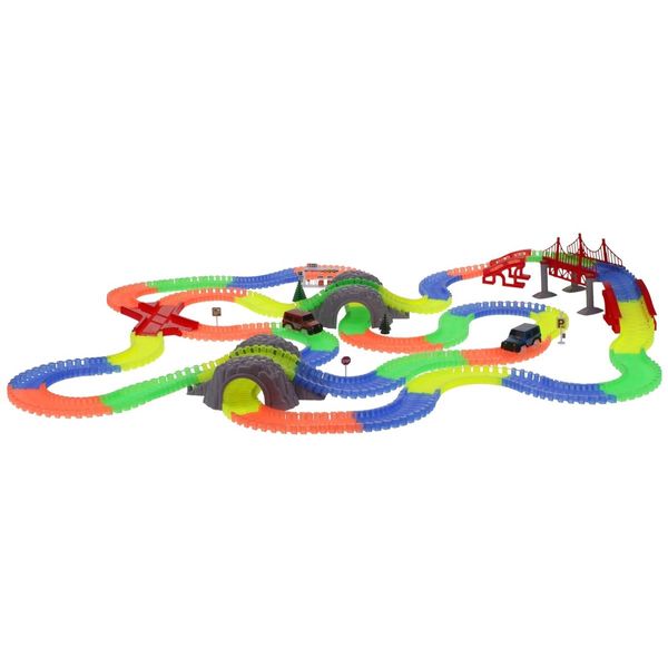 Tor Samochodowy Świecący 528el Magic Track 2 Autka zdjęcie 4