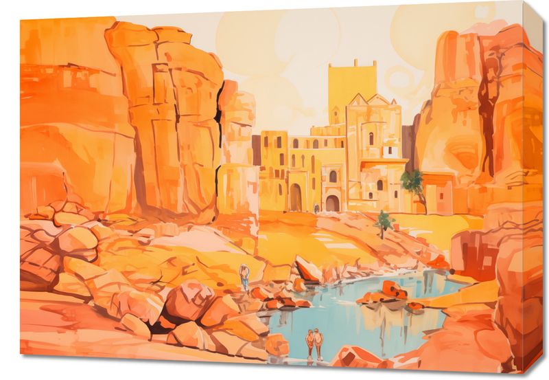 Obraz 70x50cm Ruiny pod Słońcem zdjęcie 1