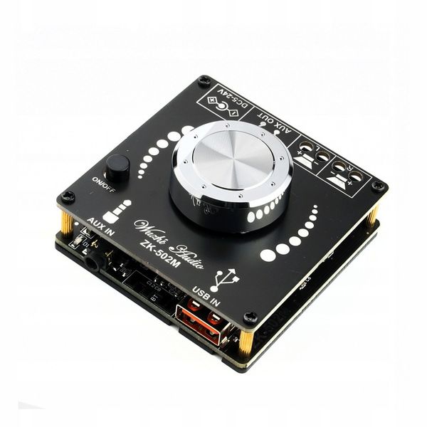 Wzmacniacz audio bluetooth 2x50W AUX USB ZK-502M zdjęcie 3