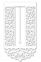 P21 Panel ażurowy EKRAN firana z kryształkiem dekoracja okienna 60x130