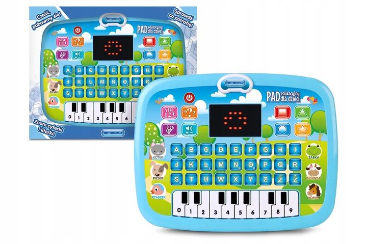 LAPTOP TABLET DOTYKOWY EDUKACYJNY KOMPUTER LCD PL zdjęcie 3