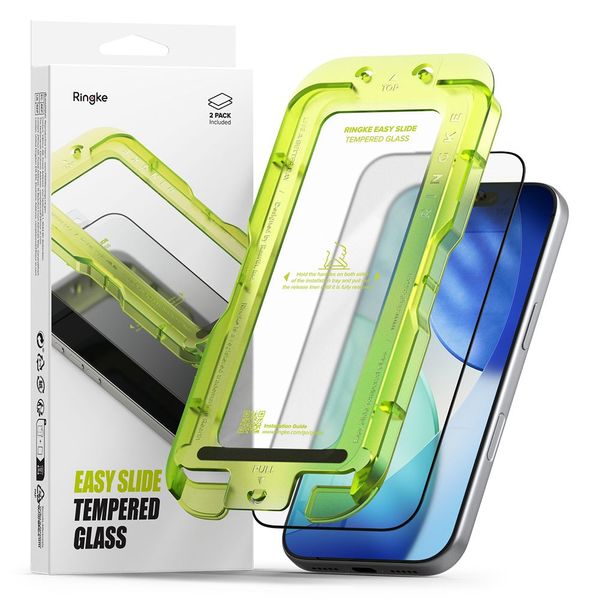 2x Szkło Hartowane do iPhone 17 Pro Max Ringke Easy Slide Czarne zdjęcie 1