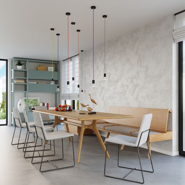 Lampa wisząca EDISON czarna zdjęcie 9