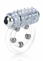 maximus 4 bead ring - elastyczny pierścień z wibracją i wypustkami