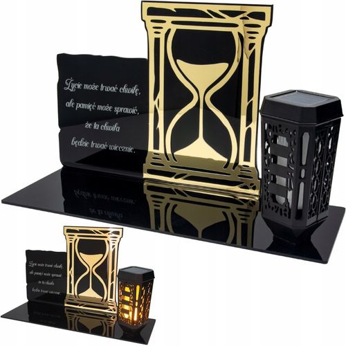 SOLARNY ZNICZ Led Statuetka NA CMENTARZ GRÓB DUŻA Lampka Led z Grawerem na Arena.pl