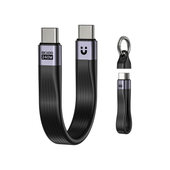 Unitek Kabel USB-C w formie breloka | USB4 | 40 Gb/s | 240W PD 8K | 13 cm,