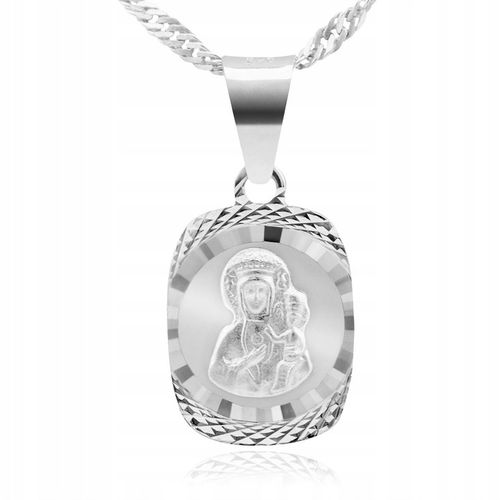 Srebrny medalik Matka Częstochowska pr. 925 Grawer na Arena.pl