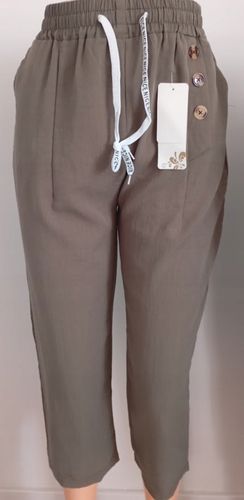 SPODNIE 3/4 Z KIESZENIAMI RYBACZKI PRZEWIEWNE BAWEŁNA Khaki 5/6XL na Arena.pl