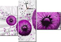 100CM 70CM ZEGAR 3 ELEM FIOLETOWE DMUCHAWCE 2 ŚCIENNY OBRAZ