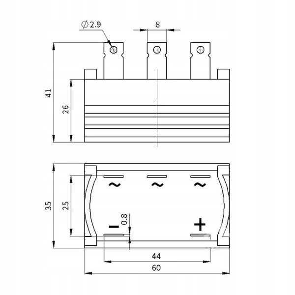 MOSTEK PROSTOWNICZY 100A 1600V QL100A zdjęcie 5
