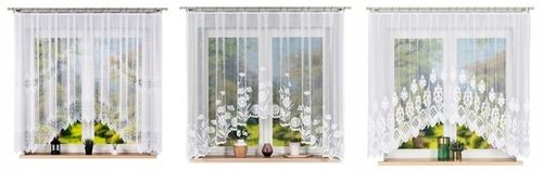 Firana żakardowa ALINA rozm. 320x160cm (gotowa) z łukiem na Arena.pl