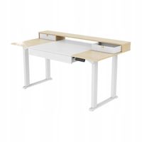 Biurko elektryczne z Nadstawką 3 Szufladami 160x80 Udźwig 90 kg Spacetronik