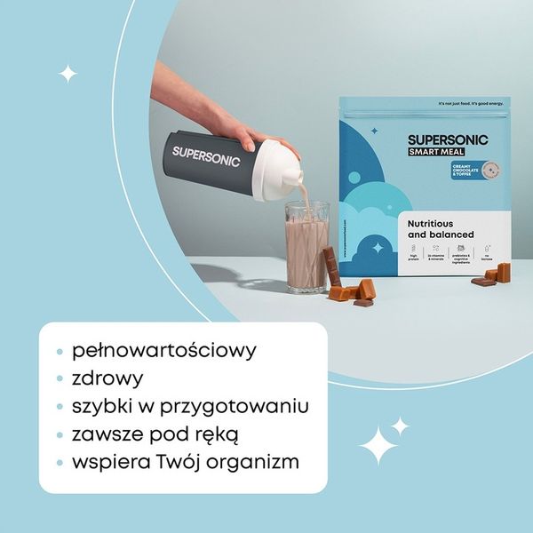 Posiłek SUPERSONIC Smart Meal WPC Zamiennik Posiłku w Proszku + KREM GRATIS zdjęcie 5