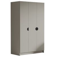 Szafa CAMON 150 cm-pojemna garderoba-KASZMIR+CZARNY