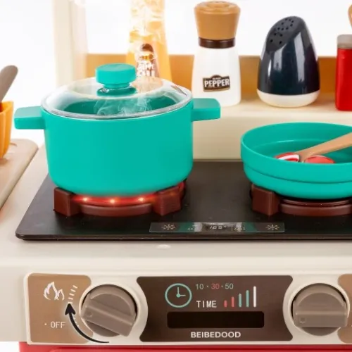 KUCHNIA DLA DZIECI ŚWIATŁO OKAP Z DŹWIĘKIEM KRAN PARA WODA TABLICA KREDOWA na Arena.pl