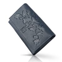 portfel damski granatowy skórzany paolo peruzzi t-45-db