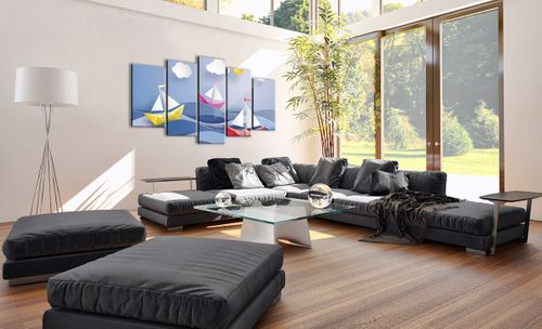 Obraz Na Płótnie - Statek Rysunek - 160X85 Cm - Ea160X85-2964 na Arena.pl