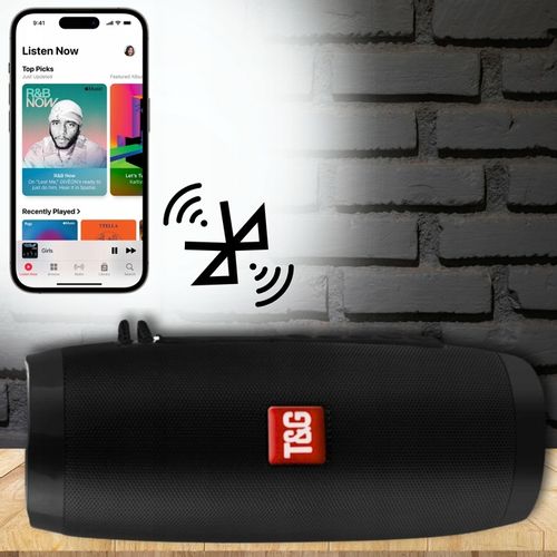 Głośnik Bluetooth BOOMBOX Mobilny USB RADIO LED MP3 Bezprzewodowy Przenośny na Arena.pl