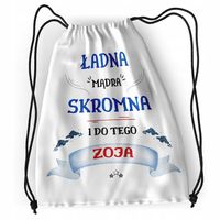 Plecak Dla Zoi Sportowy Szkolny Worek Torba Z Nadrukiem Ze Zdjęciem