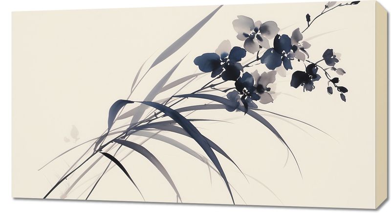 Obraz 90x50cm Orchidea w Sepii zdjęcie 1