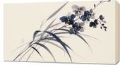 Obraz 90x50cm Orchidea w Sepii