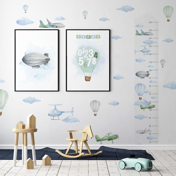 Naklejka Miarka Wzrostu Samoloty DK356 zdjęcie 4