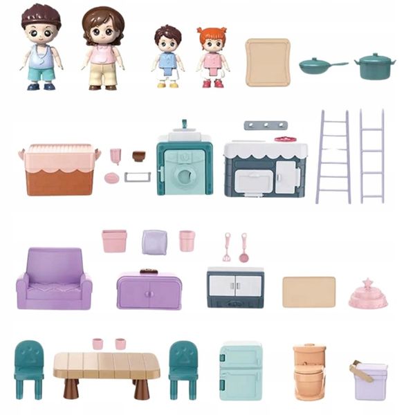 SAMOCHÓD TURYSTYCZNY KAMPER ZESTAW KEMPINGOWY FIGURKI DOMEK PIKNIK MELODIE zdjęcie 4