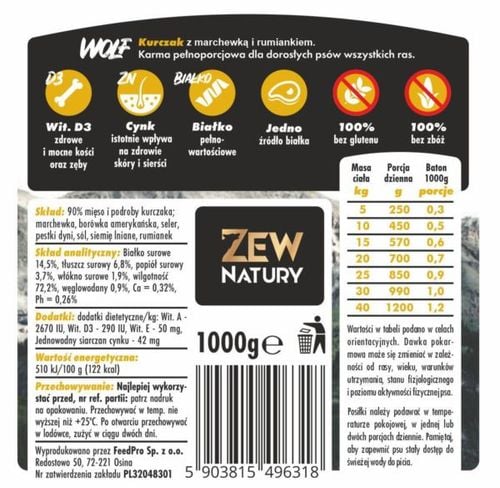 WOLF Chiken 1000 gr baton na Arena.pl