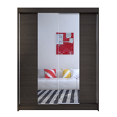 Szafa przesuwna Camino II z lustrem 150cm - CHOCO