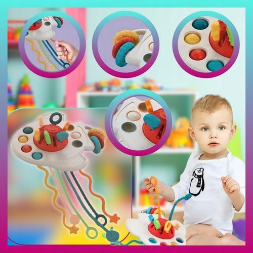 Zestaw Zabawek Sensorycznych Montessori 6w1 dla dziecka 6-12 msc 34 element na Arena.pl