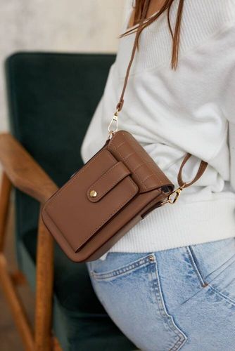 mini torebka-portfel ze skóry ekologicznej - peterson na Arena.pl