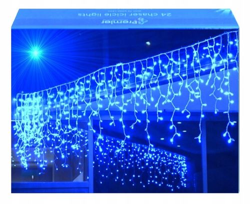 SOPLE 600 LED KURTYNA LAMPKI ZEWNĘTRZNE IP44 FLASH Niebieskie 28M na Arena.pl