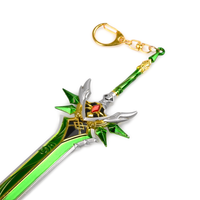 Szmaragdowy miecz | Metal | 22 cm | Brelok | Genshin Impact