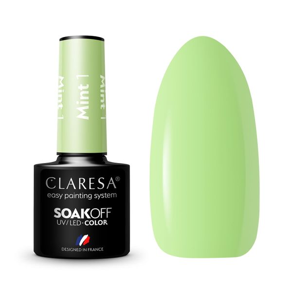 CLARESA Lakier hybrydowy MINT 1 - 5g zdjęcie 1