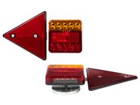 Zestaw lamp do przyczepy samochodowej LED trójkąt