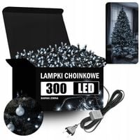 Lampki Świąteczne Światełka Choinkowe LED Zimne Zewnętrzne Flash 300 Sztuk
