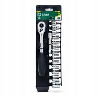 SATA ZESTAW KLUCZE NASADOWE 14 KLUCZY NASADOWYCH 3/8" NA PANELU ST09523G