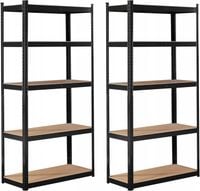 Regał magazynowy metalowy Arebos 180 x 90 x 40 cm max 175 kg na półkę