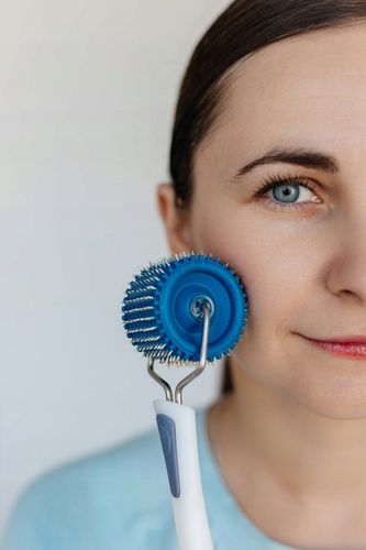 NOWOŚĆ !!! IGŁY POKRYTE SREBREM Wałek do twarzy 3,5 BEZ NIKLU !!! LYAPKO !! na Arena.pl