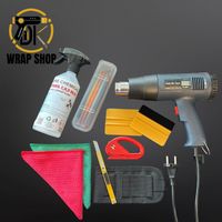 ZESTAW APLIKATORA ZESTAW DO OKLEJANIA AUTA SZYB 9 PRODUKTÓW FOLIA RAKLA