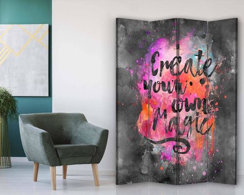 Parawan ozdobny, „Create magic” 145x175 na Arena.pl